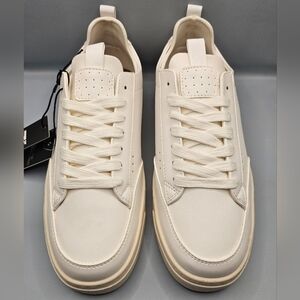 Men's Madden NYC Classic Casual Cream Sneakers, Size 7